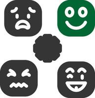 Perceiving Emotions Creative Icon Design vector