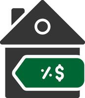 House Sale Creative Icon Design vector