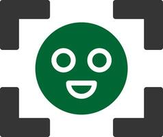 Face Detection Creative Icon Design vector