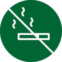 No Smoking Area Creative Icon Design vector