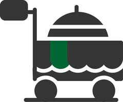 Food Cart Creative Icon Design vector