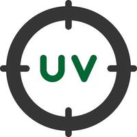 Uv Creative Icon Design vector