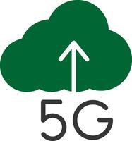 5g subir creativo icono diseño vector