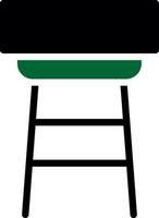 Stool Creative Icon Design vector