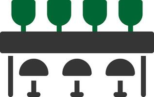 Bar Counter Creative Icon Design vector