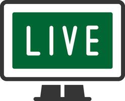 Live Streaming Creative Icon Design vector