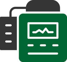 Defibrillator Creative Icon Design vector