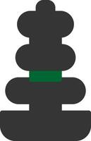 Glyph Two Color Design vector