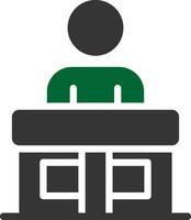 Receptionist Creative Icon Design vector