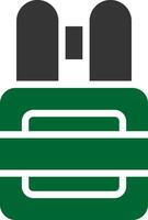Glyph Two Color Design vector