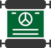 Peace Treaty Creative Icon Design vector