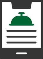 Glyph Two Color Design vector