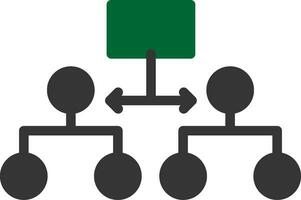 Labeled Hierarchy Creative Icon Design vector