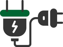 Extension Cord Creative Icon Design vector