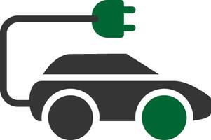 Electric Car Creative Icon Design vector