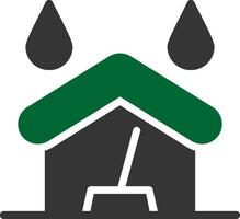 Water Damage Cleaning Creative Icon Design vector