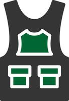 Bulletproof Vest Creative Icon Design vector