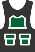 Bulletproof Vest Creative Icon Design vector