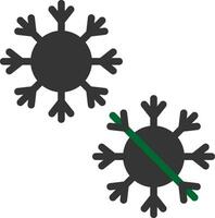 diseño de icono creativo de copo de nieve vector