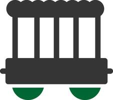 Circus Carriage Creative Icon Design vector