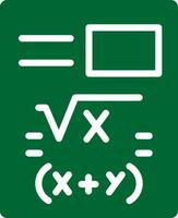 diseño de icono creativo de matemáticas vector