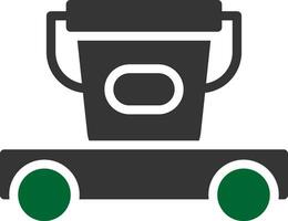 Cleaning Cart Creative Icon Design vector