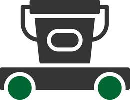 Cleaning Cart Creative Icon Design vector