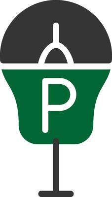 Parking Meter Creative Icon Design