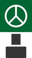 Peace Sign Creative Icon Design vector