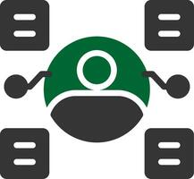 User Predictions Creative Icon Design vector