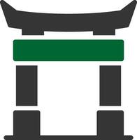 Torii Gate Creative Icon Design vector
