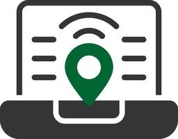 Digital Nomad Hub Creative Icon Design vector