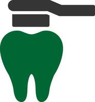 diseño de icono creativo de cepillo de dientes vector