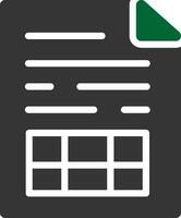 Spreadsheet Creative Icon Design vector