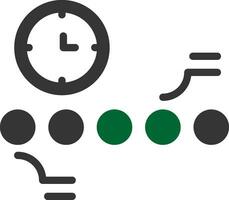 Circle Accent Timeline Creative Icon Design vector