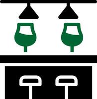 Bar Counter Creative Icon Design vector