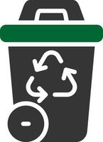 Recycling Bin Creative Icon Design vector