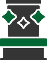 Glyph Two Color Design vector