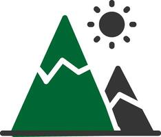 diseño de icono creativo de montaña vector