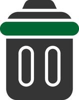 Trash Bin Creative Icon Design vector