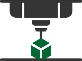 3D Printing Creative Icon Design vector