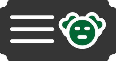 Glyph Two Color Design vector