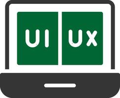 ui ux creativo icono diseño vector