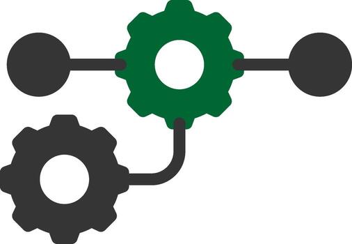 Workflow Process Creative Icon Design vector