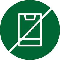 No Phone Creative Icon Design vector