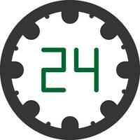 24 Hours Creative Icon Design vector