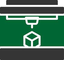 3D Printing Creative Icon Design vector