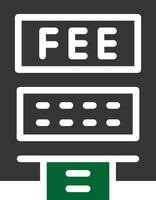 ATM Fees Creative Icon Design vector