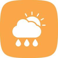 Rain Creative Icon Design vector