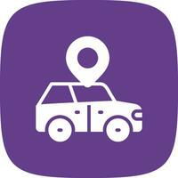 Car Location Creative Icon Design vector